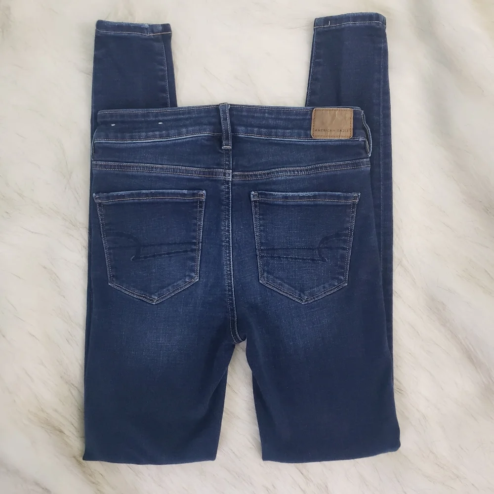 American Eagle Hi-Rise Jegging Jeans Women's 4 Long - Picture 3 of 7